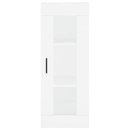 Висок шкаф, бял, 34,5x34x180 см, инженерно дърво