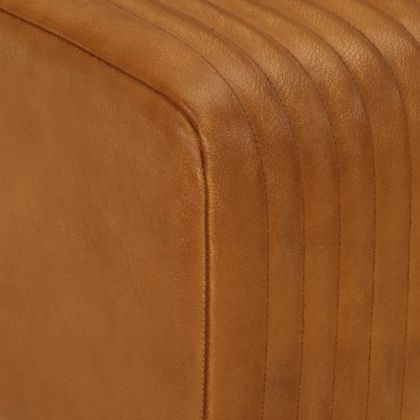 Пейка гимнастическа кафява 107 см естествена козя кожа и манго