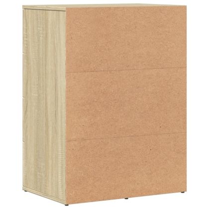 Страничен шкаф, дъб сонома, 59x39x80 см, инженерно дърво