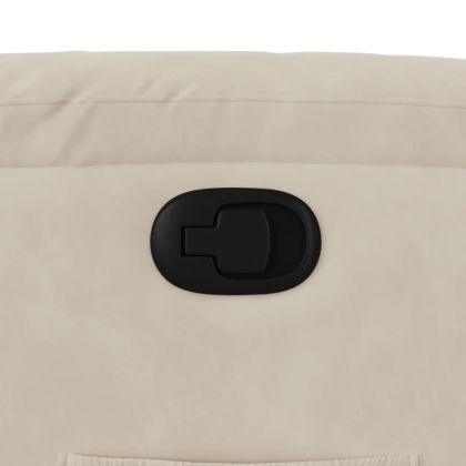 Реклайнер стол, бежов, микрофибърен текстил