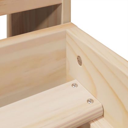 Рамка за легло без матрак, 90x190 см, масивна чамова дървесина