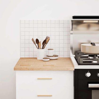 Кухненски работен плот, 60x63,5x2,7 см, дъб масив, правоъгълна