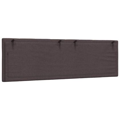 Мека табла за легло Hanko, тъмнокафява, 160 см, плат