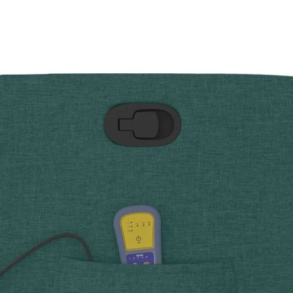 Масажен наклоняем стол, тъмнозелен, текстил