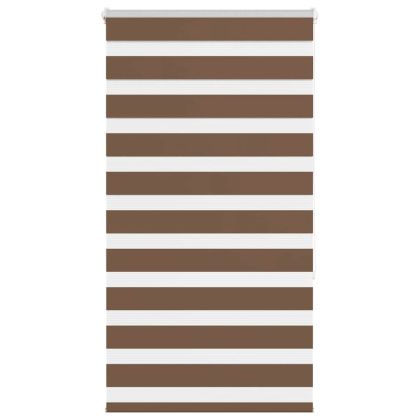 Зеброва щора кафяв 75x150 см Ширина на плата 70,9 см Полиестер