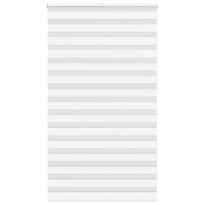 Зеброва щора бял 120x230 см ширина на плата 115,9 см полиестер