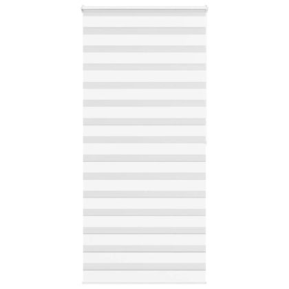 Зеброва щора бял 110x200 см ширина на плата 105,9 см полиестер