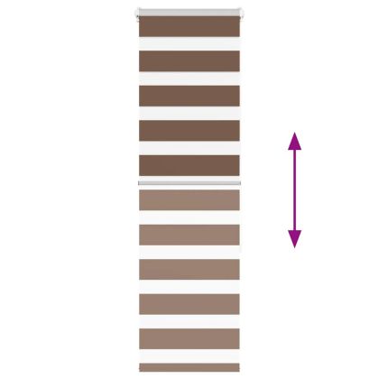 Зеброва щора кафяв 50x150 см ширина на плата 45,9 cm полиестер
