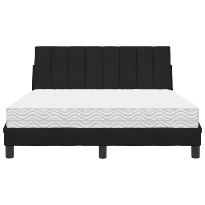 Легло с матрак Hanko, черно, 140x190 см плат