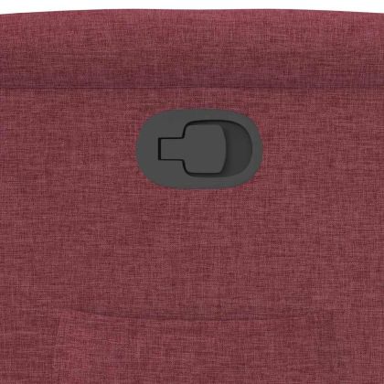 Стол реклайнер, виненочервен, текстил