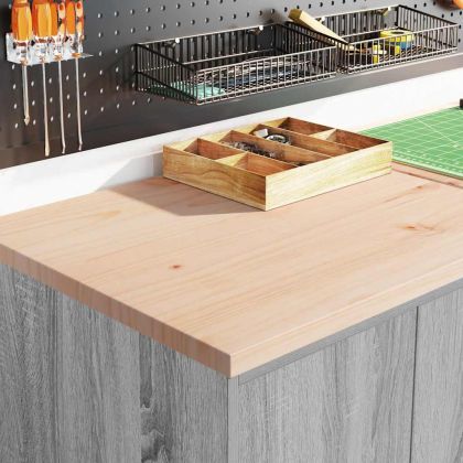 Гаражен шкаф за съхранение, сив сонома, 60x51x85 см, бор масив