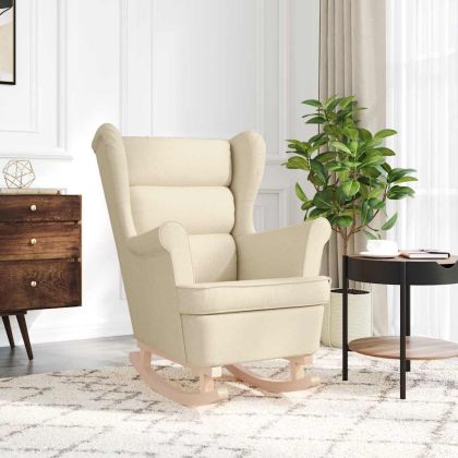 Люлеещ се стол Cream 74x90x102 cm Fabric