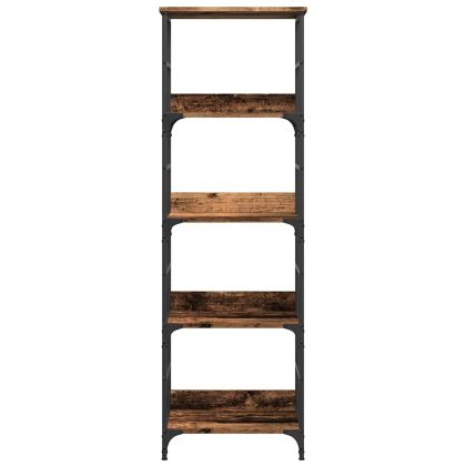 Библиотека, старо дърво, 50x33x153 см, инженерно дърво