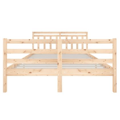 рамка за легло 135x190 см Double масивна дървесина