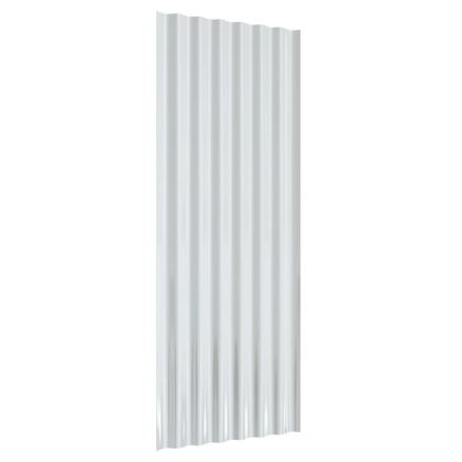 Покривни панели 12 бр поцинкована стомана зелени 100х36см