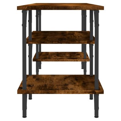 ТВ шкаф, опушен дъб, 102x35x45,5 см, инженерно дърво