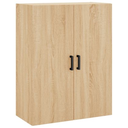 Висок шкаф, дъб сонома, 69,5x34x180 см, инженерно дърво