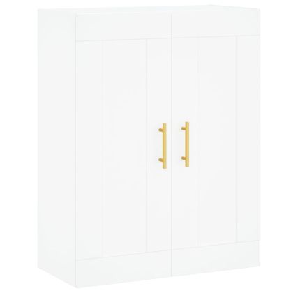 Стенни шкафове, 2 бр, бели, инженерно дърво