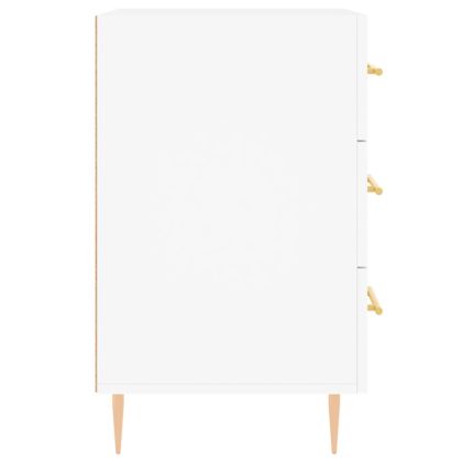 Нощно шкафче, черно, 40x40x66 см, инженерно дърво