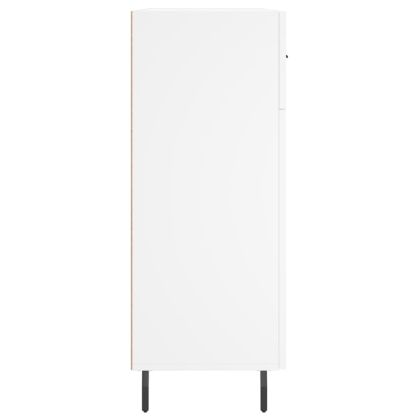 Сайдборд, бял, 69,5x34x90 см, инженерно дърво