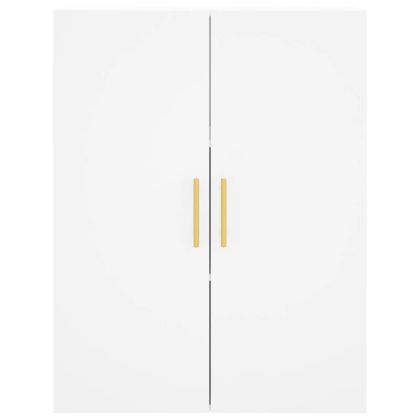 Стенен шкаф бял 69,5x34x90 см