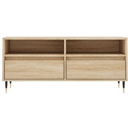 ТВ шкаф, сонома дъб, 100x34,5x44,5 см, инженерно дърво
