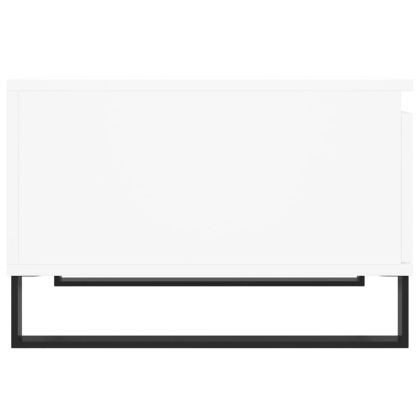 Кафе маса, бяла, 55x55x36,5 см, инженерно дърво