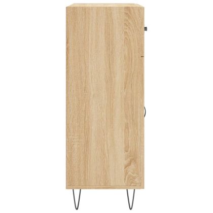 Сайдборд, дъб сонома, 69,5x34x90 см, инженерно дърво