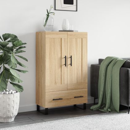 Висок шкаф, сонома дъб, 69,5x31x115 см, инженерно дърво