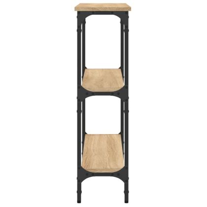 Конзолна маса, дъб сонома, 75x22,5x75 см, инженерно дърво