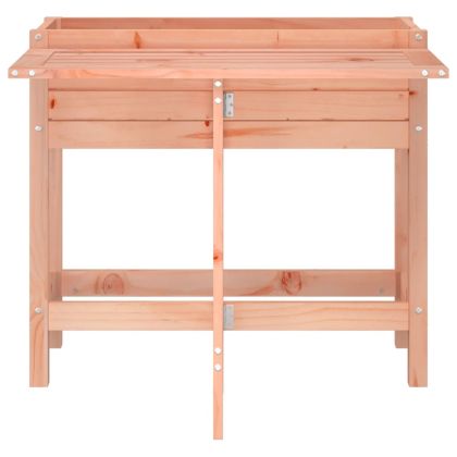 Градинска кашпа със сгъваем плот, дугласко дърво масив