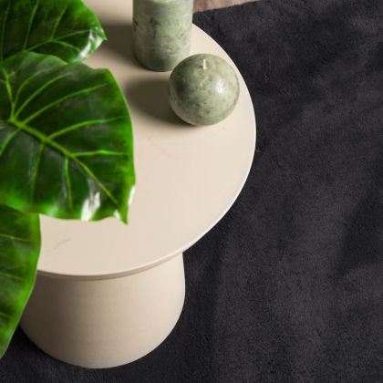 Килим HUARTE с къс косъм, мек и миещ се, черен, 240x340 см