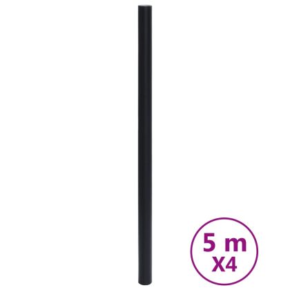 Стикери за мебели, самозалепващ, матово черен, 90x500 см, PVC