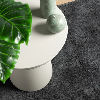 Килим OVIEDO с къс косъм, антрацит, 200x200 см