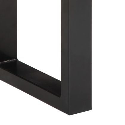 Пейка, 160 см, грубо мангово дърво масив и стомана