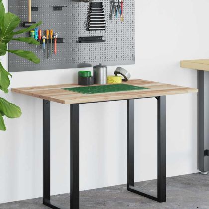 Плот за бюро, необработен, 120x70x2 см, масивно дърво акация