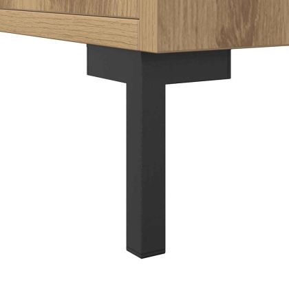 Сайдборд, дъб артизан, 90x34x80 см, инженерно дърво