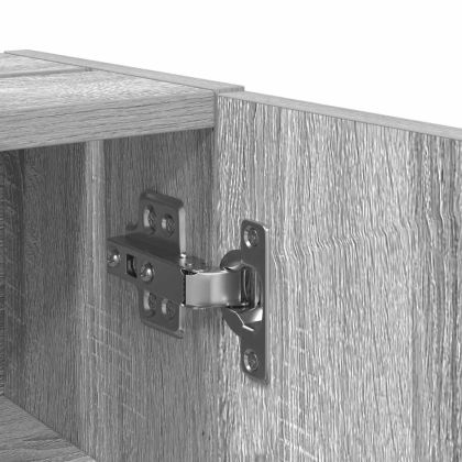 Шкаф за баня с държач за ролки, сив сонома, 20,5x22x72 см