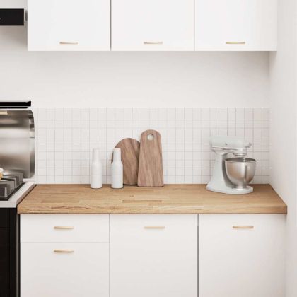Кухненски работен плот, 140x63,5x4 см, дъб масив, правоъгълна