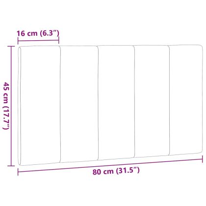 Мека табла за легло Hanko, синя, 80 см, плат
