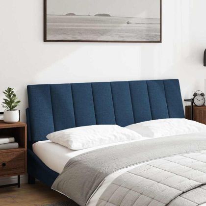 Мека табла за легло Hanko, синя, 160 см, плат