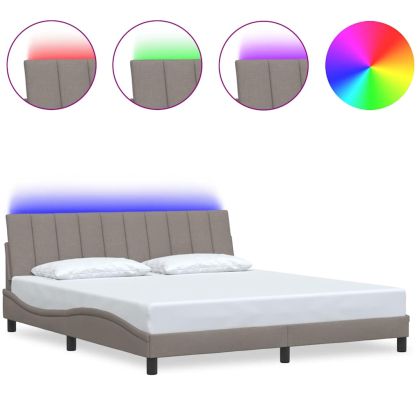 Рамка за легло без матрак Hanko, таупе, 180x200 см плат