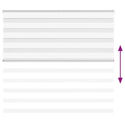 Зеброва щора бял 160x150 см ширина на плата 155,9 см полиестер