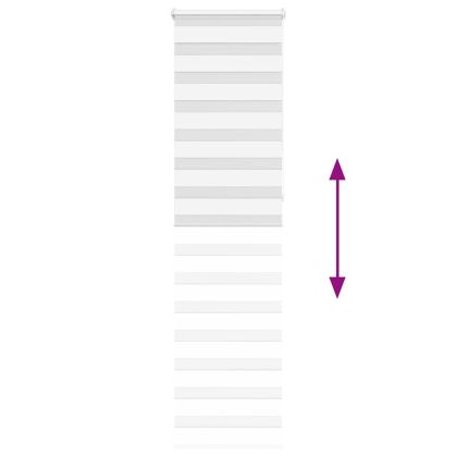 Зеброва щора бял 60x230 см ширина на плата 55,9 cm полиестер