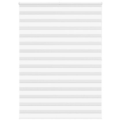 Зеброва щора бял 155x200 см Ширина на плата 150,9 см полиестер