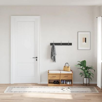 Килим, миещ се, 80x300 см, светлобежов, противоплъзгащ