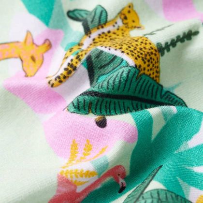 Детски къси панталони с шнурове, светла мента, 92