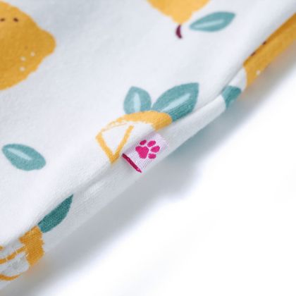 Детска тениска със завързване отпред, екрю, 92