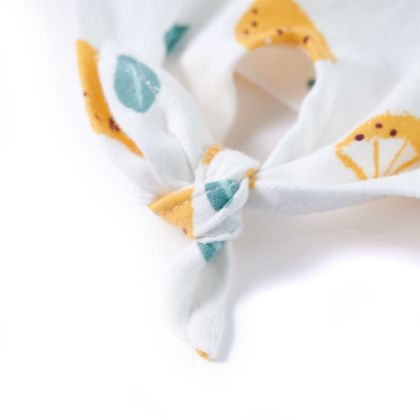 Детска тениска със завързване отпред, екрю, 92