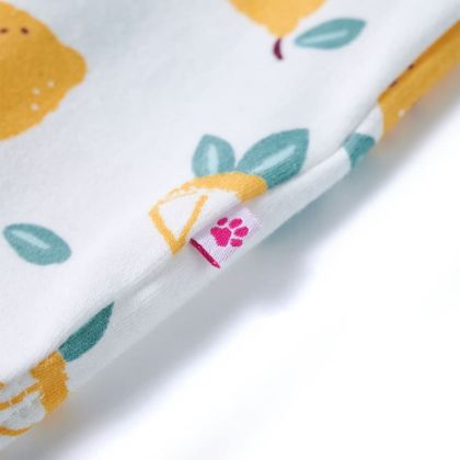 Детска тениска със завързване отпред, екрю, 104